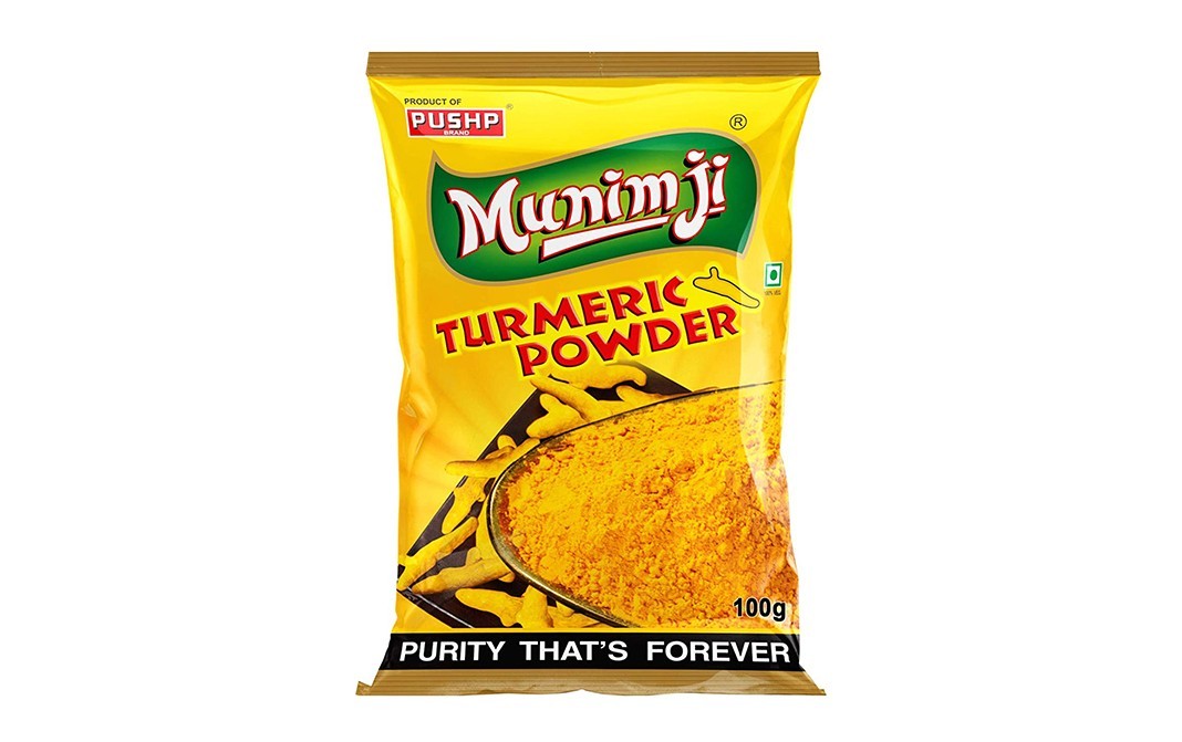 Pushp Munim Ji Turmeric Powder    Pack  100 grams